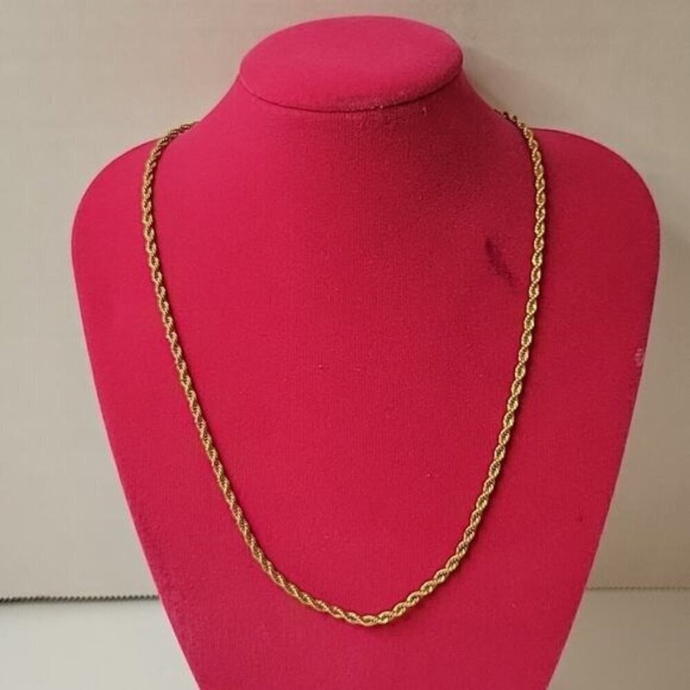 Trifari Gold Tone Twist Chocker Necklace